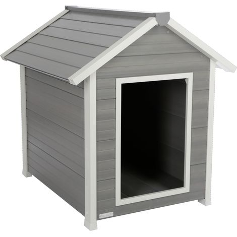 KERBL ECO-Hundehütte Hendry Hundehaus Schwingtüre Hundebereich 80580 (1/5)