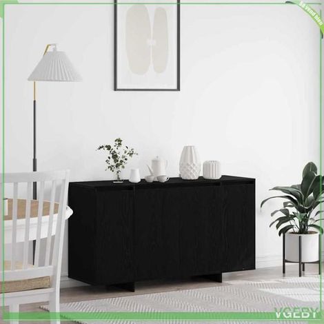 Buffet - FAF7291712449314 - Chêne noir - Bois d'ingénierie - 4 portes (1/5)