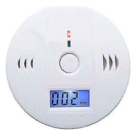 Carbon monoxide detector, high stability and sensitivity, 10104 cm, white ABS (1/3)
