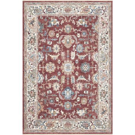 Tappeto orientale MURCIA K7041-E22272 cm.133x200 motivo persiano stile classico tradizionale colore rosso per salotto soggiorno camera da letto (1/3)