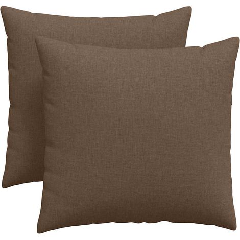 Maison Exclusive - Sofakissen 2 pcs Braun 45 x 45 cm Stoff