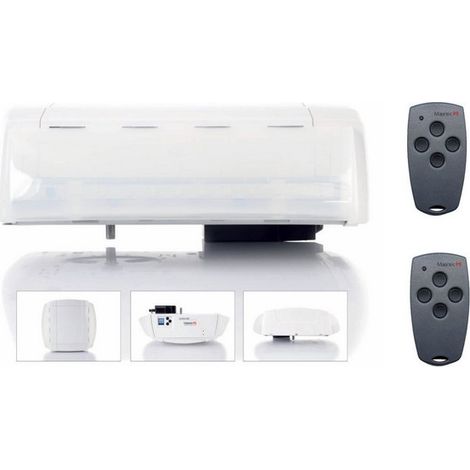 Moteur pour motorisation de garage Comfort 370 – Compatible avec portes jusqu'à 5.5m et 185kg – 2 télécommandes incluses – Rail à part – Marantec