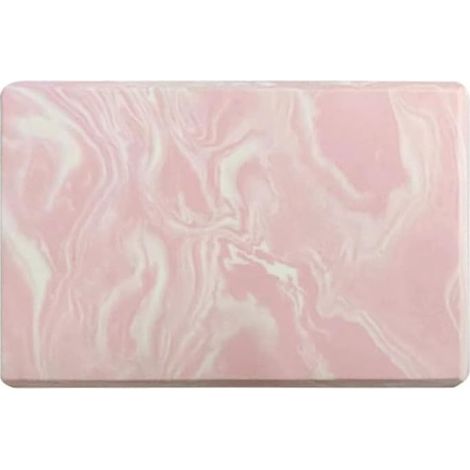 Bloc de yoga camouflage EVA 22,5 x 15 x 7,5 cm Brique antidérapante haute densité avec texture diamant pour fitness, Pilates, étirements, danse, léger, 180 g, rose (1/5)