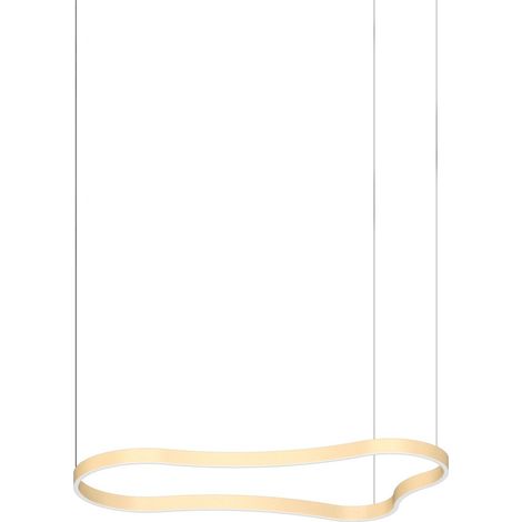 Ideal Lux Sospensione Waves-2 1 luce LED integrato oro materie plastiche alluminio
