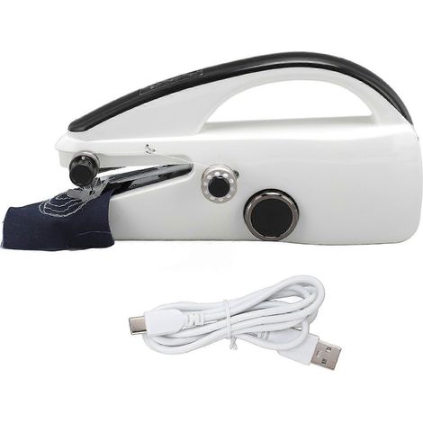 Machine à coudre portable USB 2 vitesses réglables Mini machine à coudre électrique portable pour débutants (1/4)