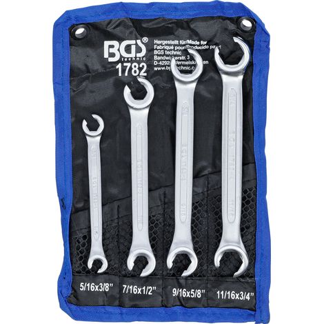 Set chiavi anello aperto bgs technic acciaio argento 4 pezzi (1/5)