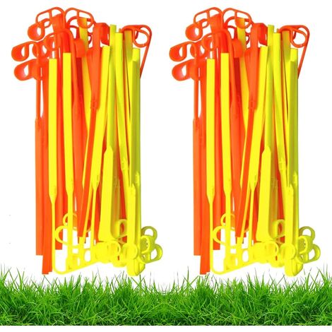 Lot de 100 lames de rechange flexibles universelles pour débroussailleuse - Pas besoin de ficelle (1/5)