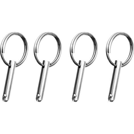Kugelgelenkbolzen aus Edelstahl, 4er-Packung, 1/4"-Schnellverschlussbolzen (1/4)