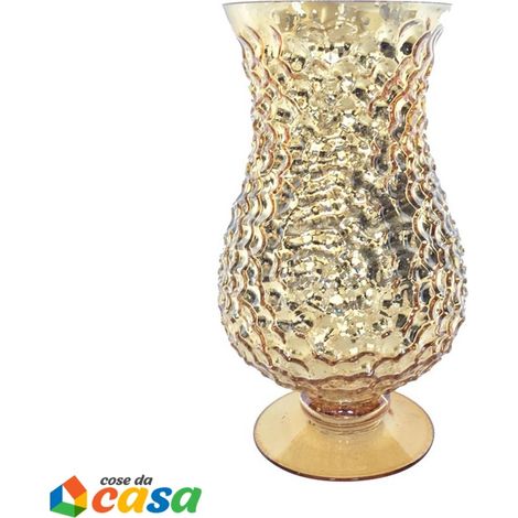 Calice portacandela in vetro oro lanterna da decorazioni idea regalo per natale (1/5)