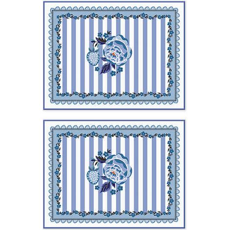 Cath Kidston Strawberry Garden Blue Set of 2 Placemats (1/3)