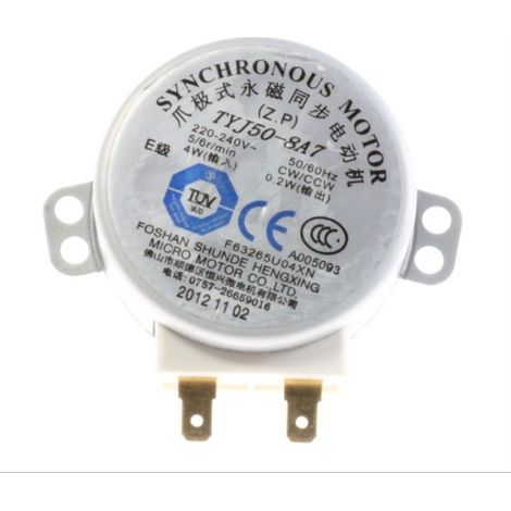 Motor microondas 220V chaflan estrecho eje 7/5 mm