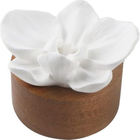 Difusor pasivo para aceites esenciales, mini difusor de cerámica, pequeño difusor de porcelana para aceites esenciales de Phalaenopsis, difusores de aromaterapia para el hogar y la oficina. (1/5)