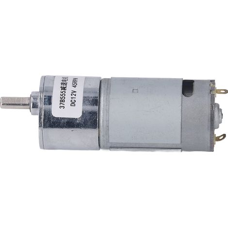 Moteur à engrenages 45TR/MIN Bobine en laiton Réversible Auto-bloquant Résistant à l'usure Motoréducteur 12V (1/5)