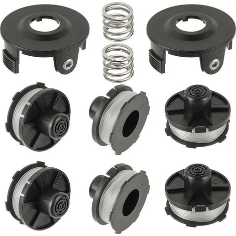Lot de 6 Bobines de fil pour Makita 196146-9/195858-1, Long: 8m, Ø1,60 mm pour Akku 18 V DUR181Z, DUR181RF, DUR181RF, DUR181 (6 Bobine+2 Capuchon+2 Ressort) (1/5)