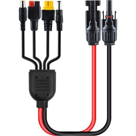 Câble Solaire À Anderson, Connecteur Solaire À Anderson/Xt60/7909 Adaptateur 1M Câble Pv Batteries Solaires Ligne de Connexion, pour Camping-Cars, Camping, Panneau Solaire (1/5)