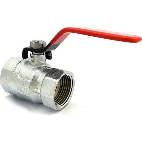 Robinet à boisseau sphérique en laiton chromé femelle femelle 1/4''