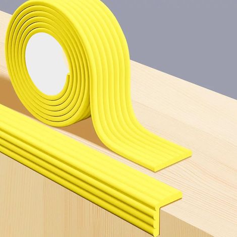 Protectores de esquinas en forma de W, de material NBR grueso y suave, inodoros, ideales para proteger mesas y muebles – rollo de 20 m (1/5)
