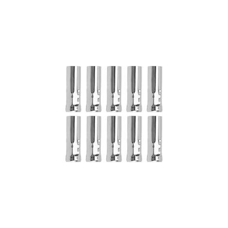 Tube métallique E14 pour support de lampe à bougie, accessoires d'éclairage de Base 25x80mm chromé 10 pièces (1/5)