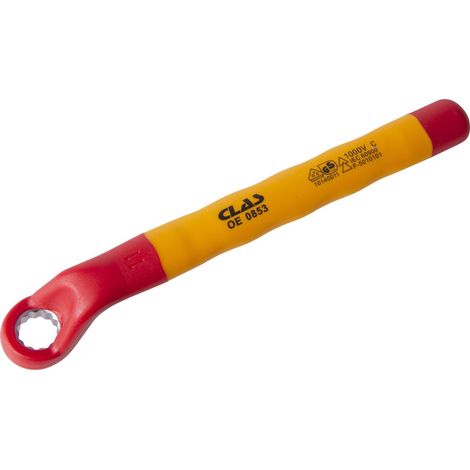 Clé à œil contre coudée isolée 12 pans 11mm - OE 0853 - CLAS Equipements (1/2)