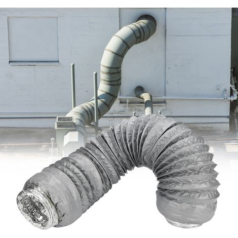 Conduit d'évacuation flexible en aluminium de 1 m pour la ventilation de cuisine : isolation et réduction du bruit (1/5)