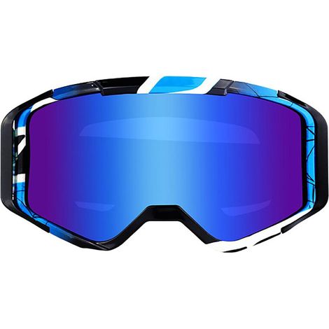Estas gafas, ideales para motocicletas todoterreno de alto rendimiento, son resistentes al viento, al empañamiento, a los rayos UV y al polvo, y cuentan con una montura flexible y espuma suave.