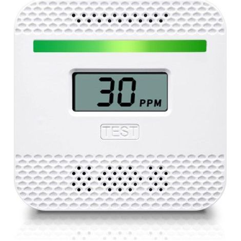 Detectores de monóxido de carbono, dispositivo portátil de detección de CO con pantalla digital LCD para el hogar y los viajes, alarma de monóxido de carbono con certificación UL y sensor electrónico. (1/5)