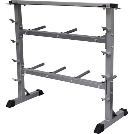 vidaXL Soporte para pesas y mancuernas (1/2)