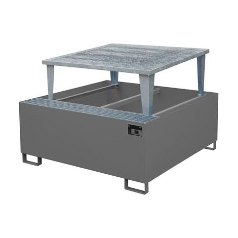 Bauer Auffangwanne AWA 1000, lackiert, Mausgrau