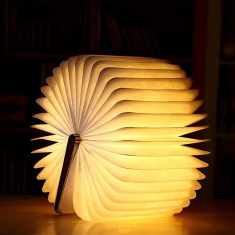 CPROPRO OR ROSE LED Pliable Livre Lampe Éclairage USB Rechargeable Déco Cadeau Pour Enfant Neuf (1/4)