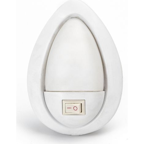 Lampada da notte a Led Goccia da presa 1W Bianco freddo 6500K con interruttore Aigostar (1/4)