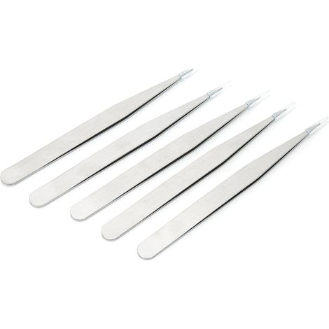 Jeu de 5 pinces en acier allié antimagnétiques, précision élevée, outil de réparation horlogère (1/5)