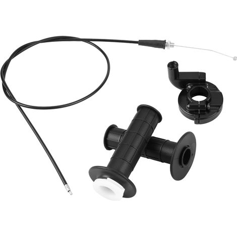 1 Kit câble d'accélérateur 1,3 mètre aluminium noir compatible Honda XR50 CRF50F XR70 CRF70 (1/5)