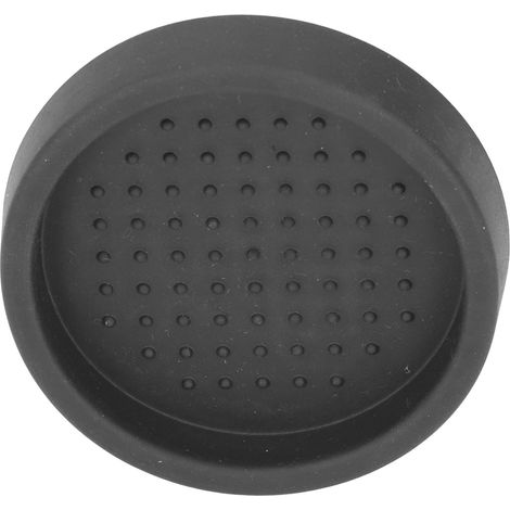 Kaffeestampfermatte, guter Schutz, kompakte, rutschfeste, runde Kaffeepulvermatte für Cafés und Haushalte, Schwarz (1/5)