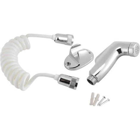Douchette WC - Yosoo - Pulvérisateur à Main - Acier Inoxydable - 1,5 m Flexible - Économie d\'eau (1/4)