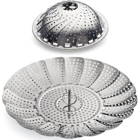 Panier Vapeur Inox, 9'' Cuit Vapeur Inoxydable pour Autocuiseur, Panier pour Cuire à la (1/4)