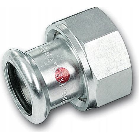 Mezzo raccordo con guarnizione, acciaio al carbonio, 18 mm x 3/4” sanha-Therm (1/3)