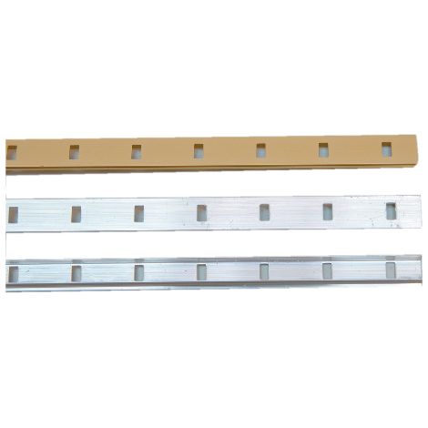 Rack in alluminio da incasso 1337 VACHETTE - Anodizzato argento - L.2 m - 0290254