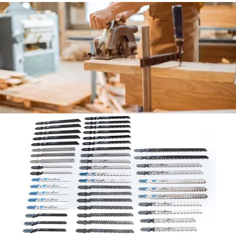 Jeu de 48 lames de scie sauteuse pour le travail du bois et de l'aluminium (1/5)