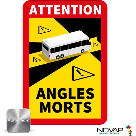 Panneau Angles morts pour bus - Alu 250 x 170 mm - 4016023 (1/3)