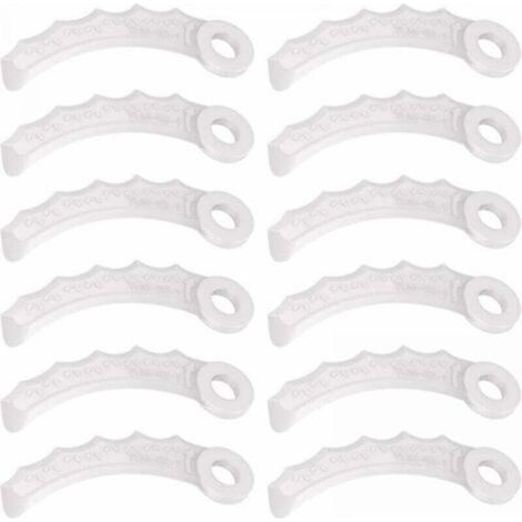 12Pcs Lame en Plastique Compatibilité pour Makita 198383-1 Und 198426-9,Makita DUR189RF Coupe Bordure,UR100DZ,DUR191LZX3,DUR181Z,DUR192LZ,DUR368AZ,DUR369AZ,DUR190UZX3 (1/4)