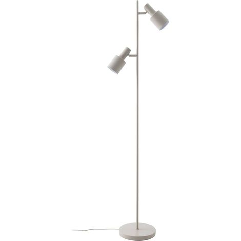 Lindby Lámpara de pie 'Ovelia' en Blanco Metal