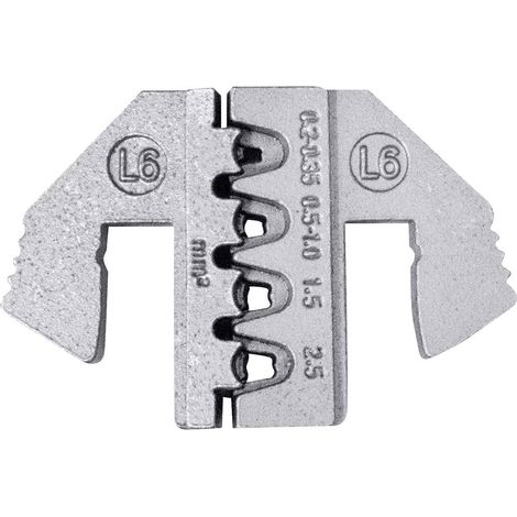 TOOLCRAFT TO-9627234 Matrice di crimpaggio Contatto MCP 2.8, Contatto piatto JPT, Contatto di serie sensore (SWS) 0.5 f (1/2)