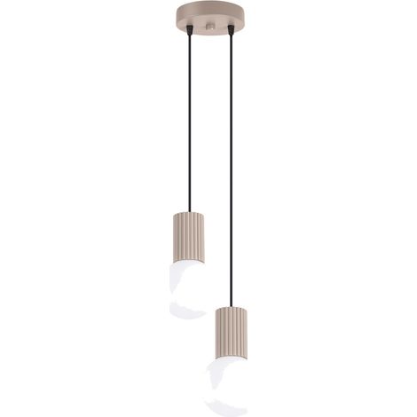 Pendelleuchten Halo taupe 2xG9 15cm Aluminium Sollux (1/5)