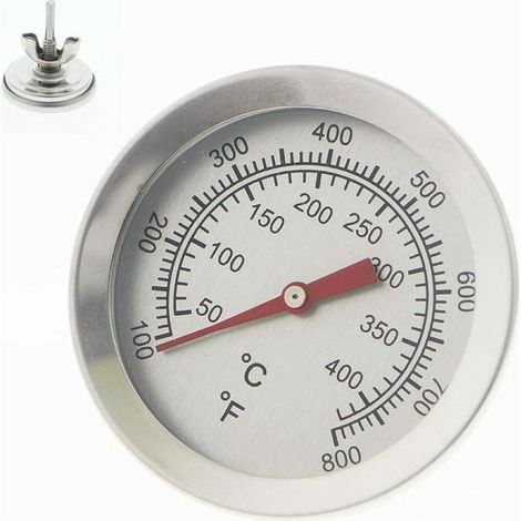 Thermomètre à barbecue en acier inoxydable, thermomètres pour barbecue, fours à pizza (1/4)