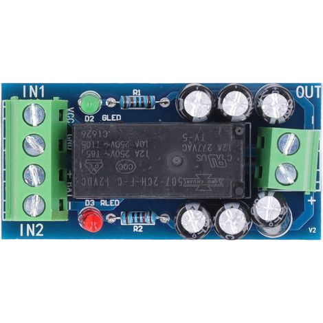 Hochleistungs-Industrierelaismodul 12 V 150 W 12 A mit automatischer Umschaltung und Notstromversorgung (Batterie-Steuerpanel) (1/5)