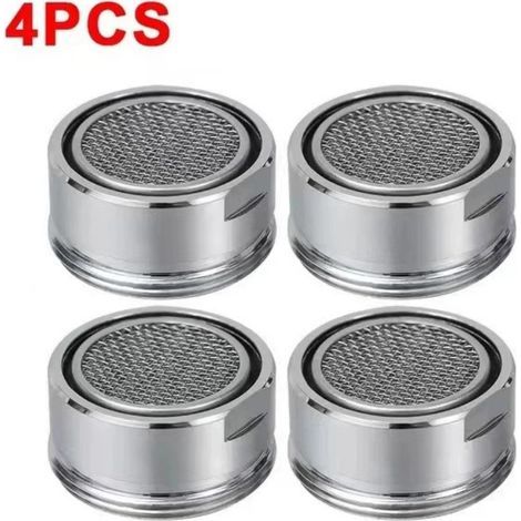 Set of 4 stainless steel M24 tap aerator filters for kitchen and bathroom taps. (1/5)