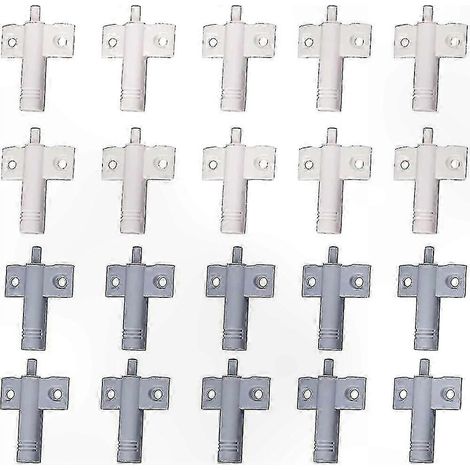 Amortisseurs de fermeture en douceur pour portes d'armoires, 20 pièces par paquet, fonctionnement silencieux, installation facile, ensemble de (1/2)