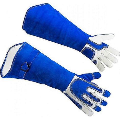 Gants de protection extra longs et résistants aux morsures et aux griffures pour la manipulation d'animaux, chats et reptiles. (1/3)