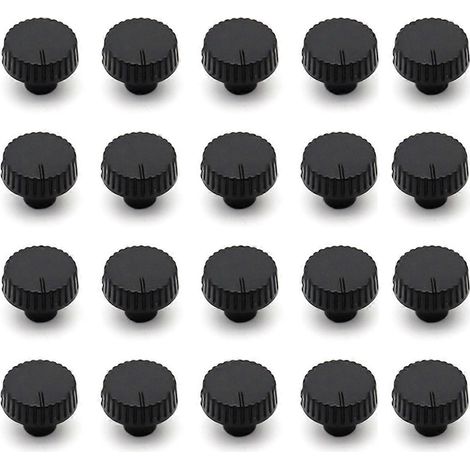 Lot de 20 capuchons fins pour potentiomètres 14x6mm, réglage du volume et de la puissance des amplificateurs (1/4)