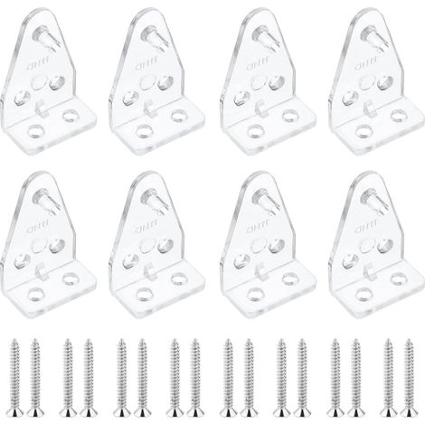 Piezas para persianas, repuestos, clips de montaje, transparentes, plástico, soportes para persianas, rieles de soporte inferiores, repuestos, soporte, reemplazo para persianas horizontales, ventanas.